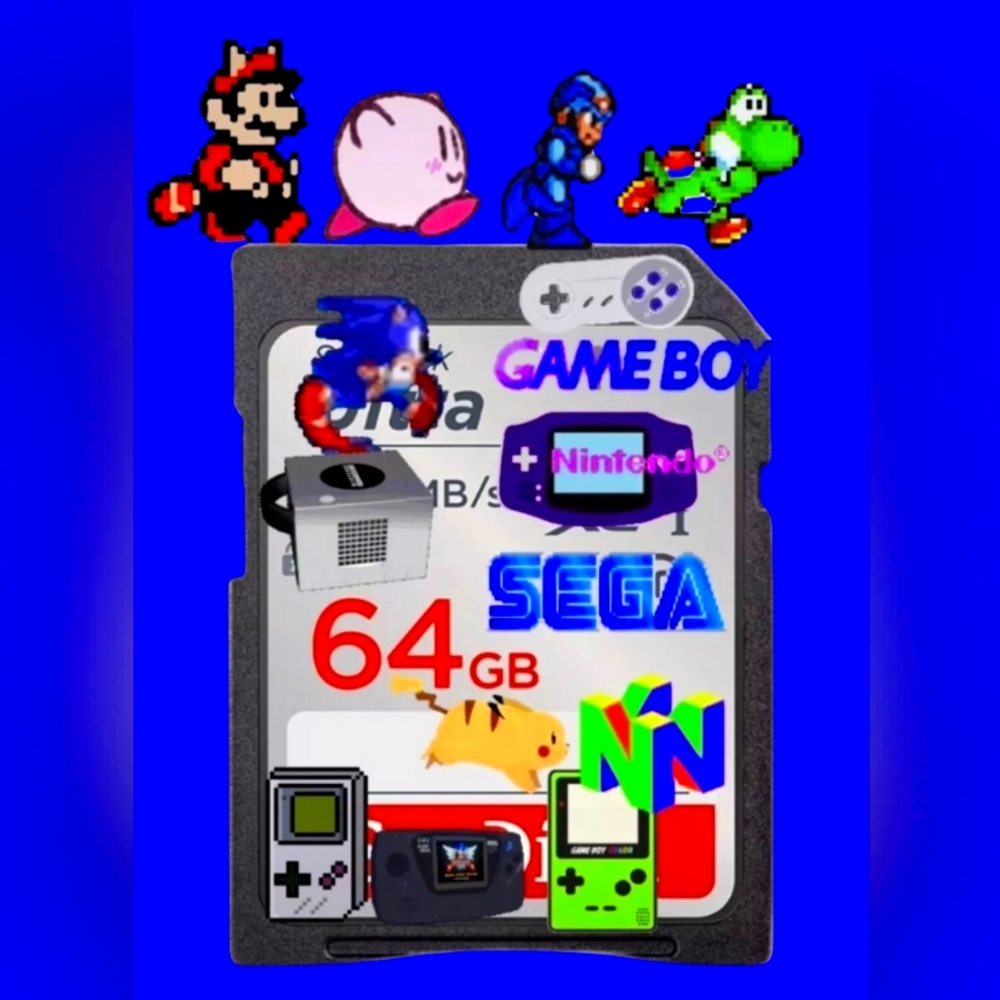 Retro Nostalgic 64gb SD Card
